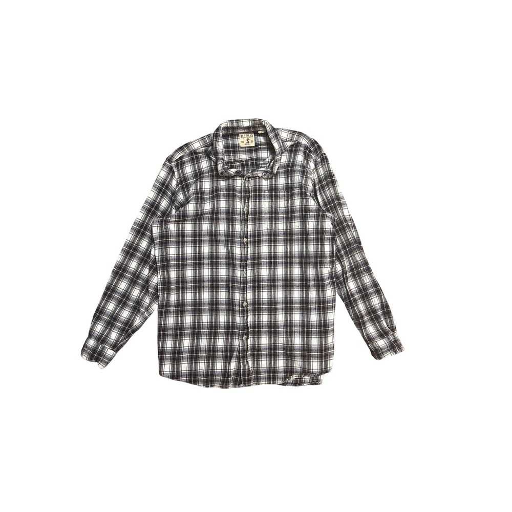 RedHead Shirt Mens XL Blue Plaid Flannel Long‎ Sleeve Button Front Casual